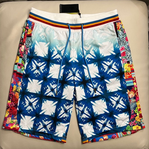 NWT - Robert Graham Men’s Limited Edition Classic Fit Basketball Shorts - Size L - Picture 4 of 12